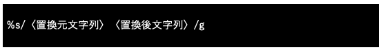 Vimによる置換